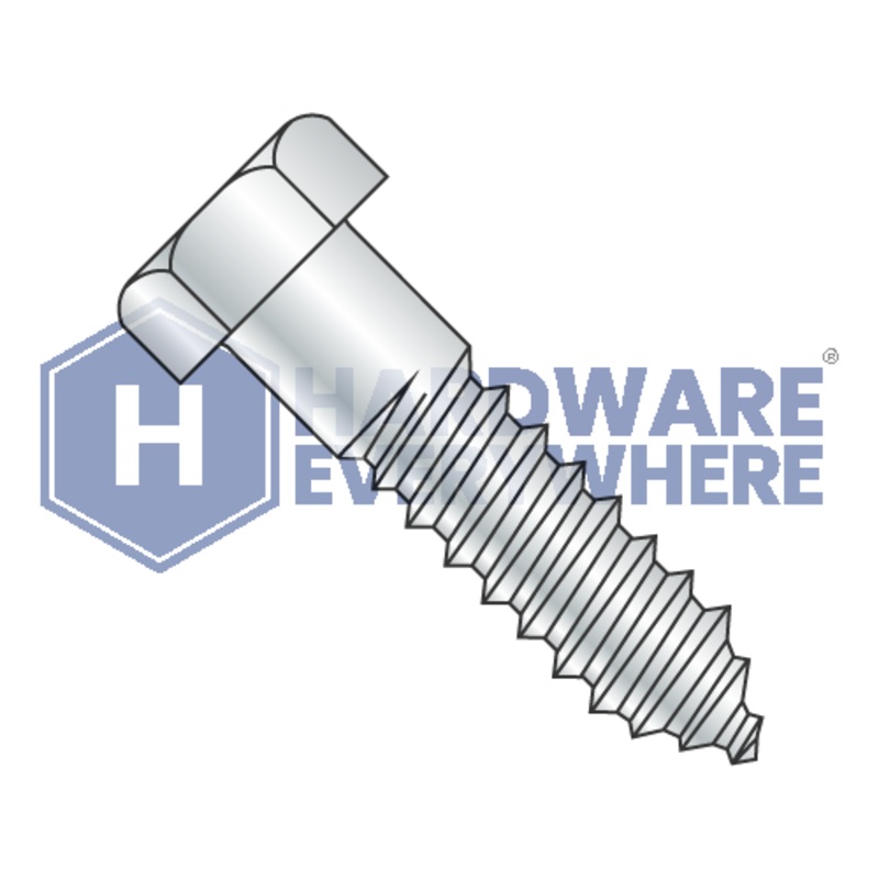 1/4 x 6 LAG SCREWS / Hex Head / Steel / Zinc