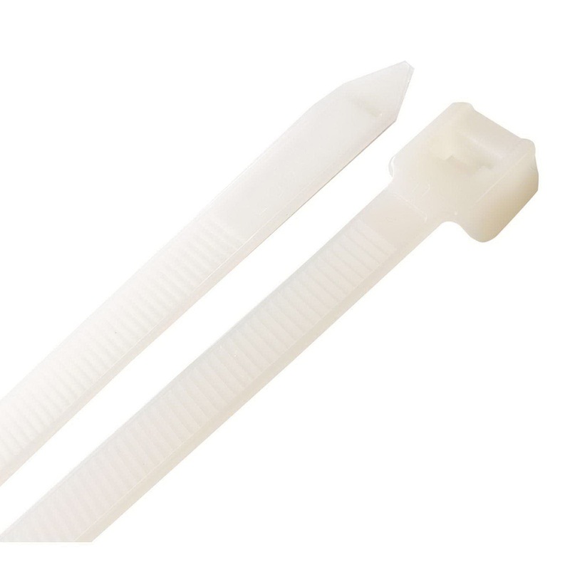 Steel Grip EHD-610-24-N10 Cable Tie, 7.15 in Dia Bundle, 175 lb Tensile Strength, 24 in L, Polypropylene, White