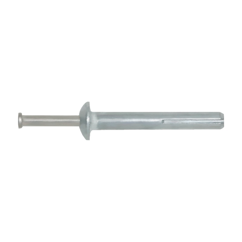 1/4 x 1-1/2 Aerosmith Zamak Nail-In Anchors ZP / Mushroom Head / 18-8 Stainless Steel / Plain