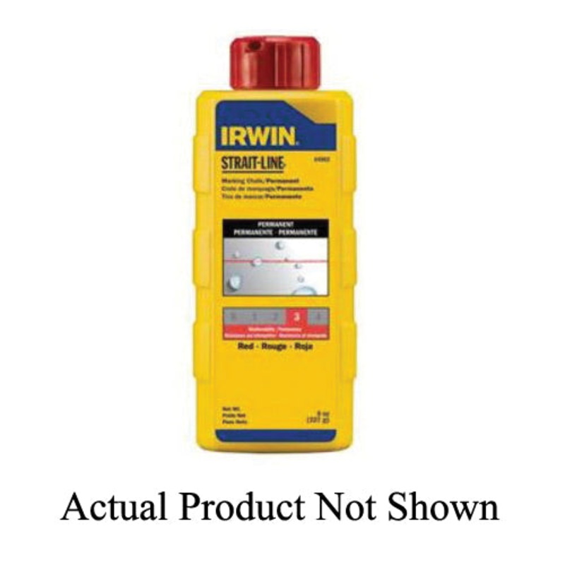 IRWIN STRAIT-LINE 65102 Permanent Marking Chalk Refill, Powder, Red, 5 lb, Bottle