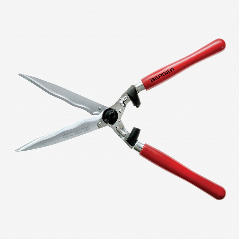 Berger Hedge Shear with Wavy Blades, Wood Handle, 24"