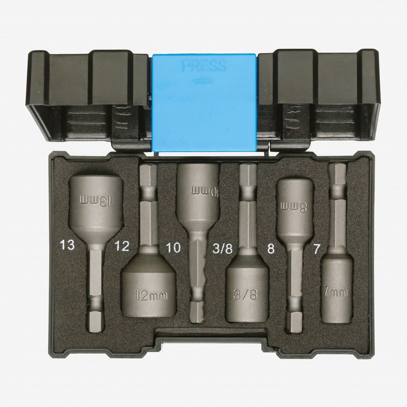 Gedore 666-006 Bit Box Nut Setter Set