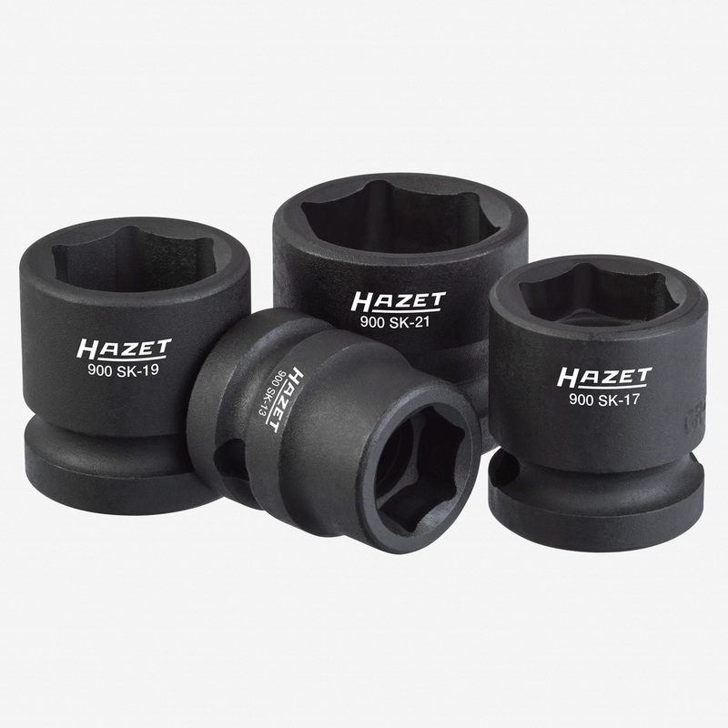 Hazet 900SK/4 4Pc 1/2" Impact socket set