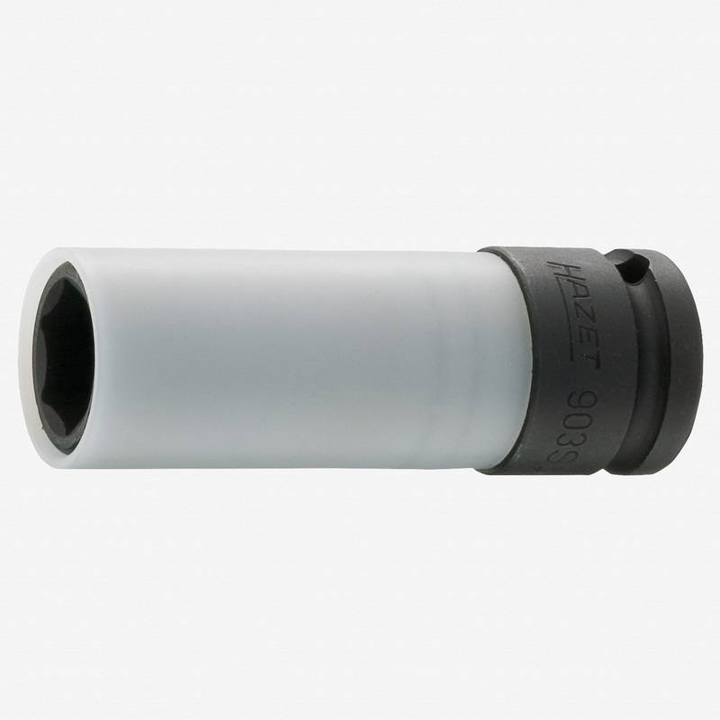 Hazet 903SLG-15 15mm x 1/2" Lug Nut Impact Socket with Plastic Sleeve