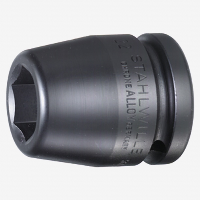 Stahlwille 55IMP Impact Socket, 3/4" Drive, 6 Point, 19 mm