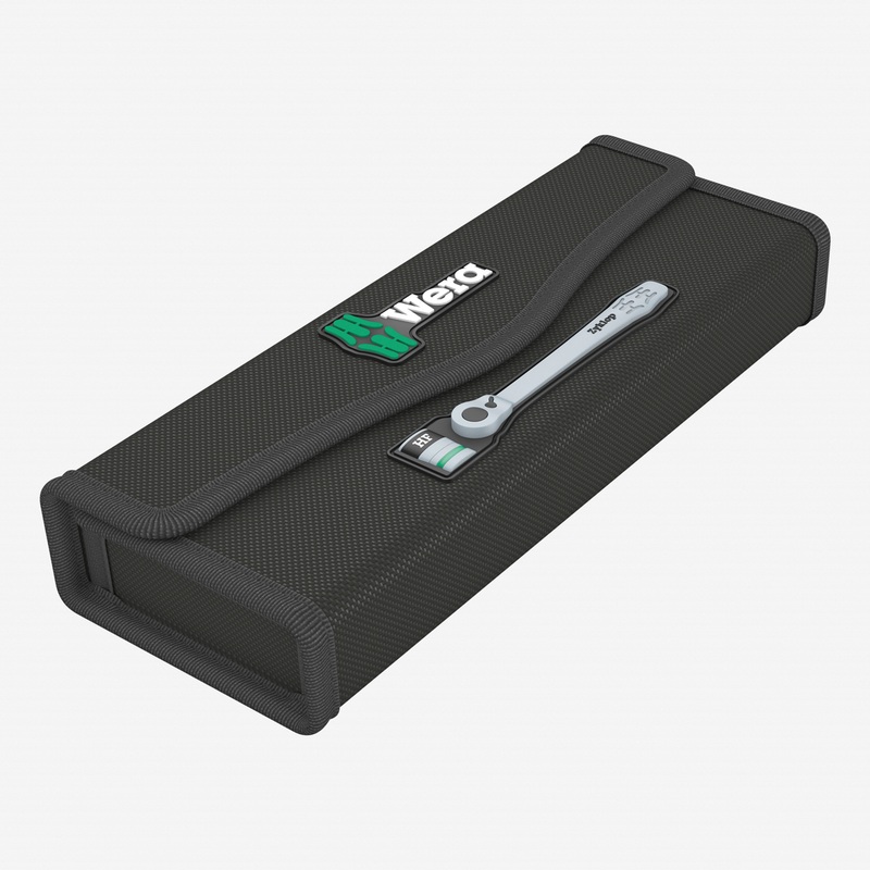 Wera 003785 8100 SB 1 Zyklop Metal Ratchet Set with Switch Lever, 3/8" Drive with Holding Function - Metric