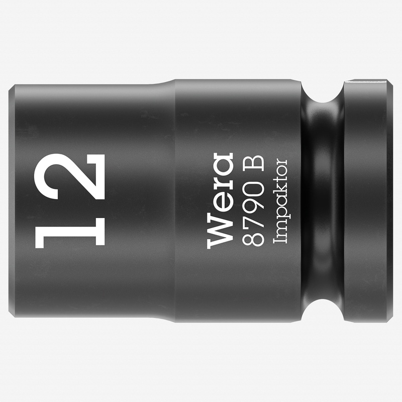 Wera 005503 8790 B 12.0 mm Impaktor Socket, 3/8" Drive, 6 Point