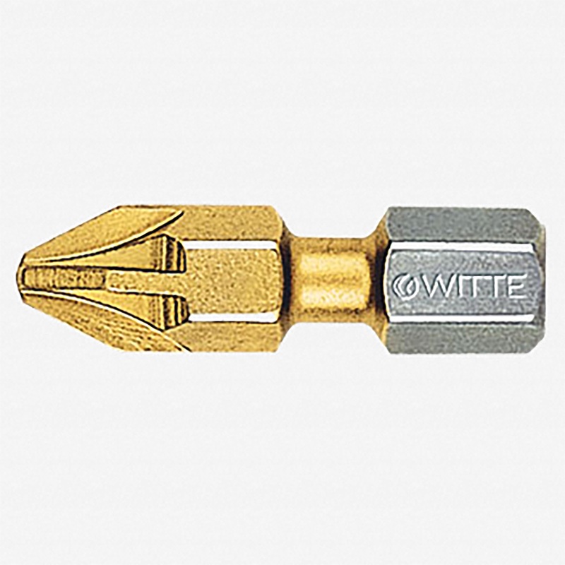 Witte Maxx Titanium-Nitride Bitflex Pozidriv Bit, #3 x 25mm