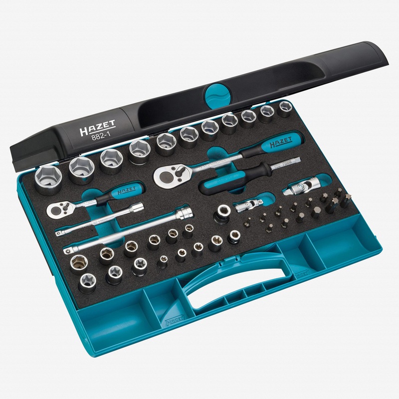 Hazet 882-1 46 Pc Bit and Socket Set 1/4" and 3/8"