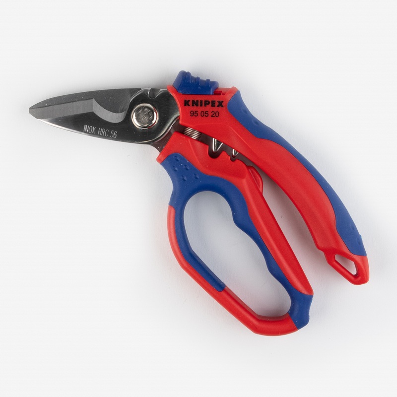 Knipex Angled Electricians' Shears with Crimp Area