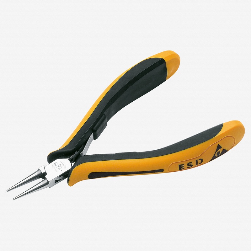 NWS 4.5" Round Nose Pliers ESD - SoftGripp