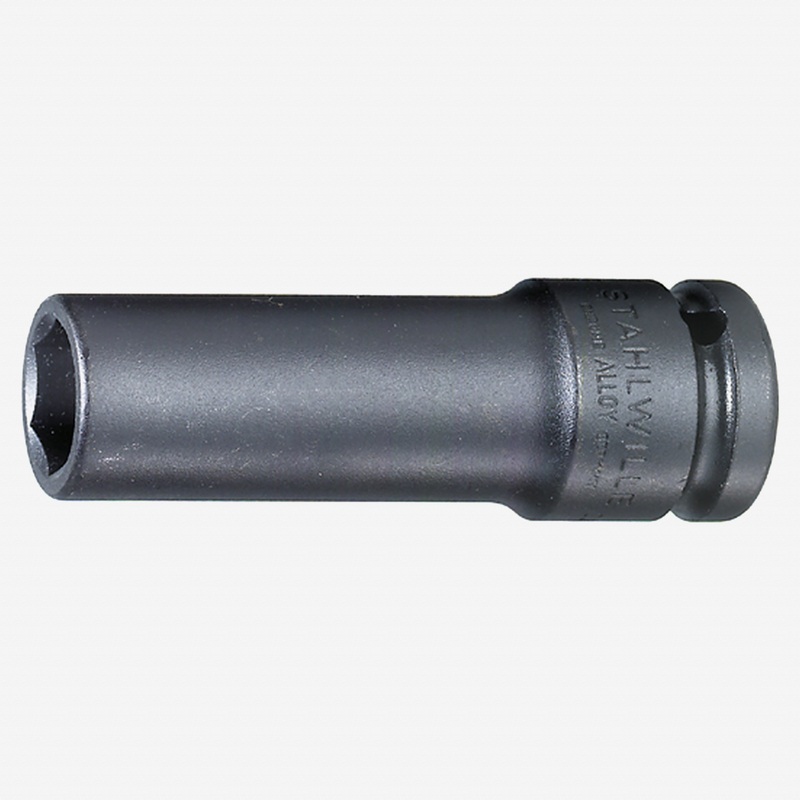 Stahlwille 2309 Extra Deep 6-pt Impact Socket, 1/2" Drive, 22 mm
