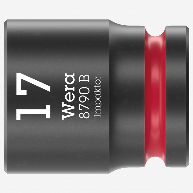 Wera 005508 8790 B 17.0 mm Impaktor Socket, 3/8" Drive, 6 Point