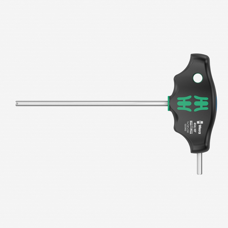 Wera 023362 Inch Hex-Plus T-handle with Holding Function, 3/16" x 150mm