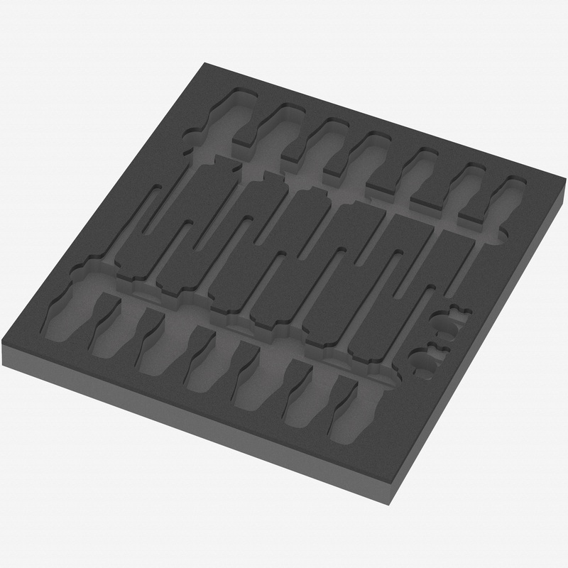 Wera 137311 Foam Insert VDE Screwdriver Set 1, Empty