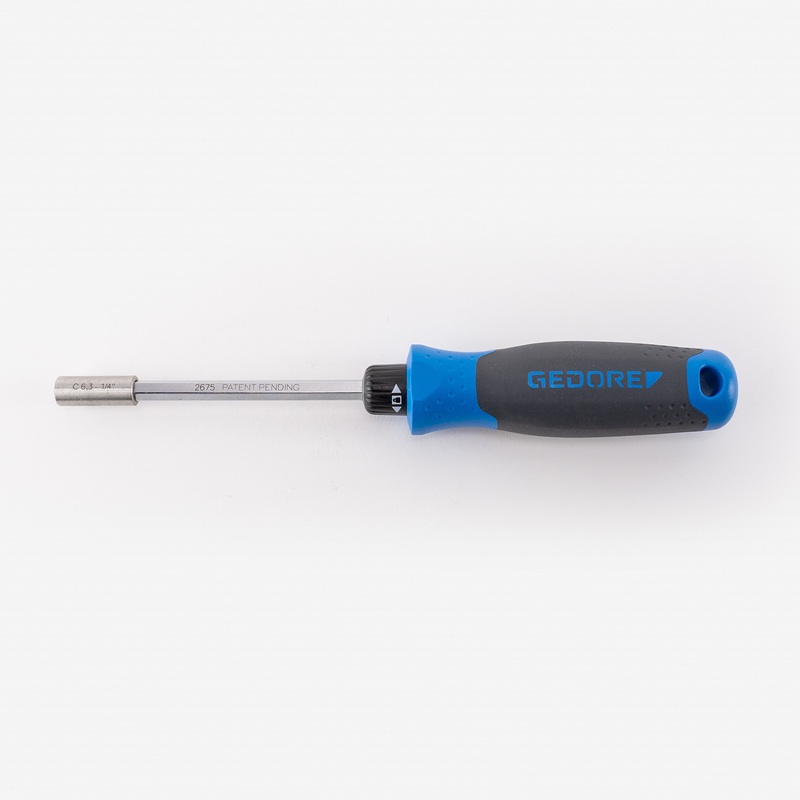 Gedore 2675 SilentGEAR Ratcheting Screwdriver with 1/4" Bit Holder
