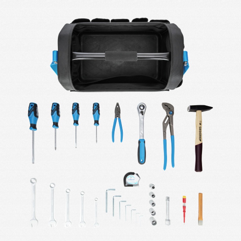 Gedore S 1072-001 Tool Bag with Tools, 29 pcs