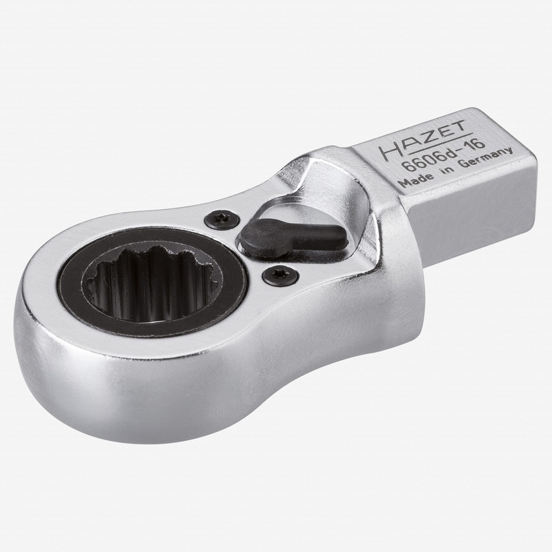 Hazet 6606D-16 Ratcheting insert box-end wrench 14x18, 16mm