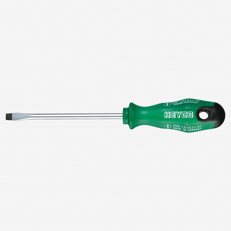 Heyco Slotted Engineers' Screwdriver with 2K Handle, 10mm