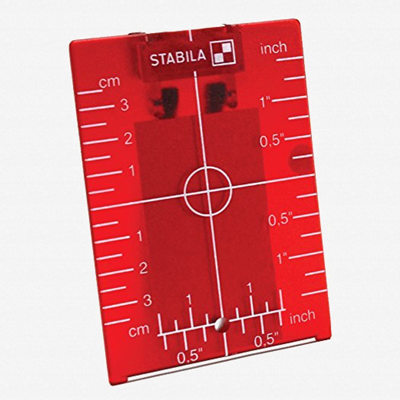 Stabila Magnetic Ceiling Target Plate, Red