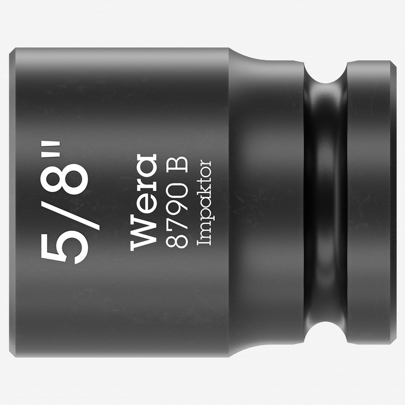 Wera 005520 8790 B 5/8" Impaktor Socket, 3/8" Drive, 6 Point