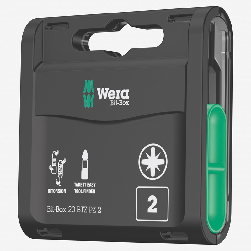 Wera 057761 Bit-Box 20 BTZ PZ Pozidriv #2