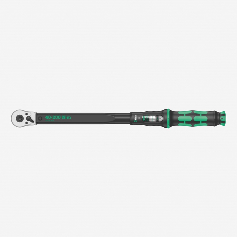Wera 075622 Torque Wrench 40-200 Nm Reversible Ratchet 1/2" Drive