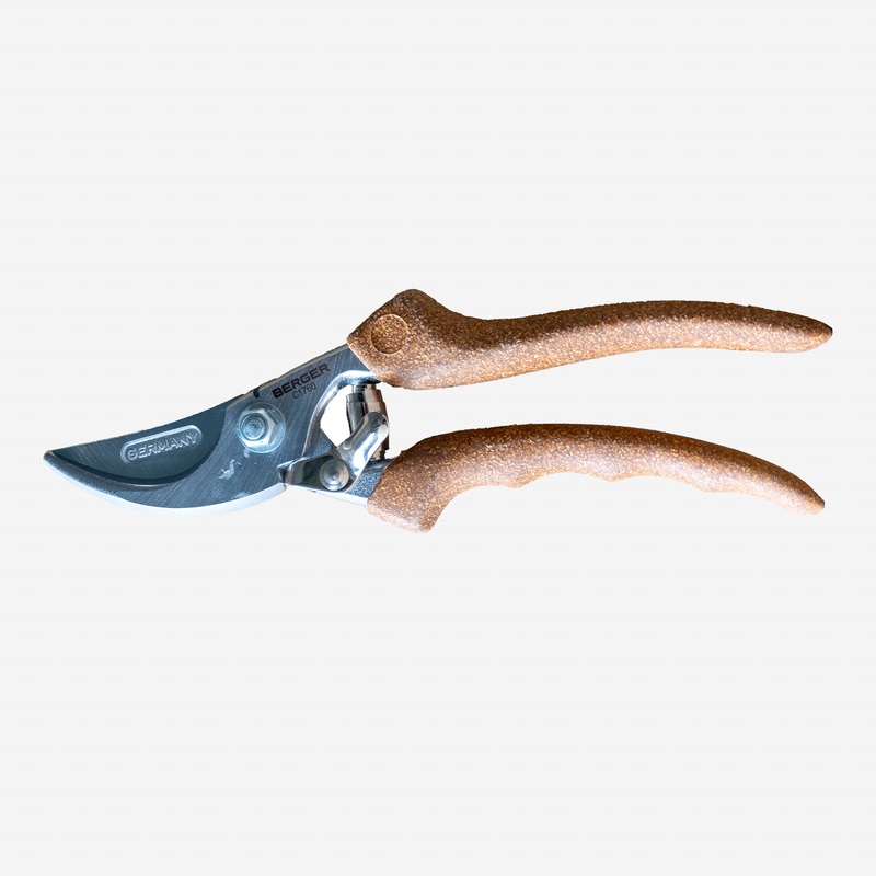 Berger Hand Pruners, Chrome Plated with Cork Grips, 8.7"