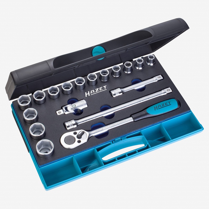 Hazet 932/18 18 Pc 1/2" Metric Socket Set