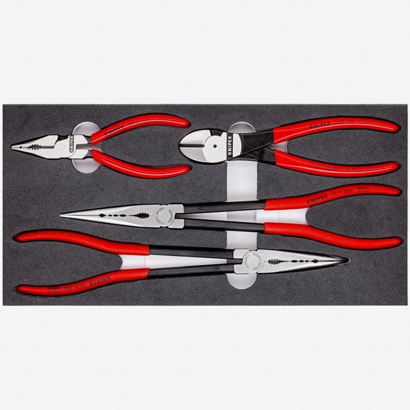 Knipex Automotive Pliers Set in Foam Tray, 4 Pieces