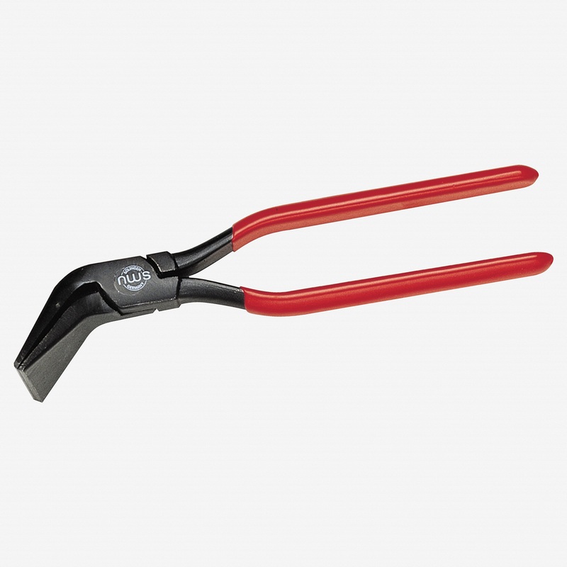 NWS 11" Plumbers Seaming Pliers - Atramentized - Plastic Grip - 45 Degree
