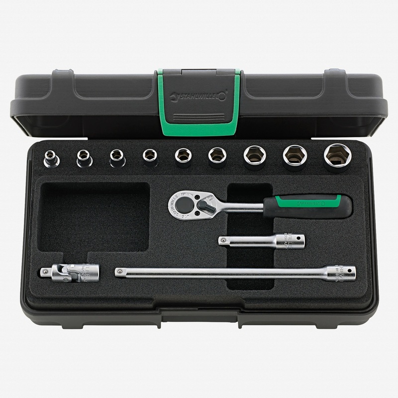 Stahlwille 40/9/4 Socket Set 1/4" Drive, Metric, 4-13 mm, 13 Pieces