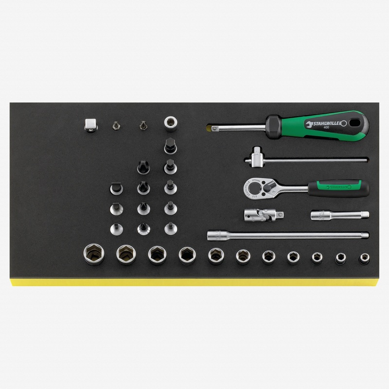 Stahlwille TCS 40/41/44/8 1/4 tools in TCS inlay