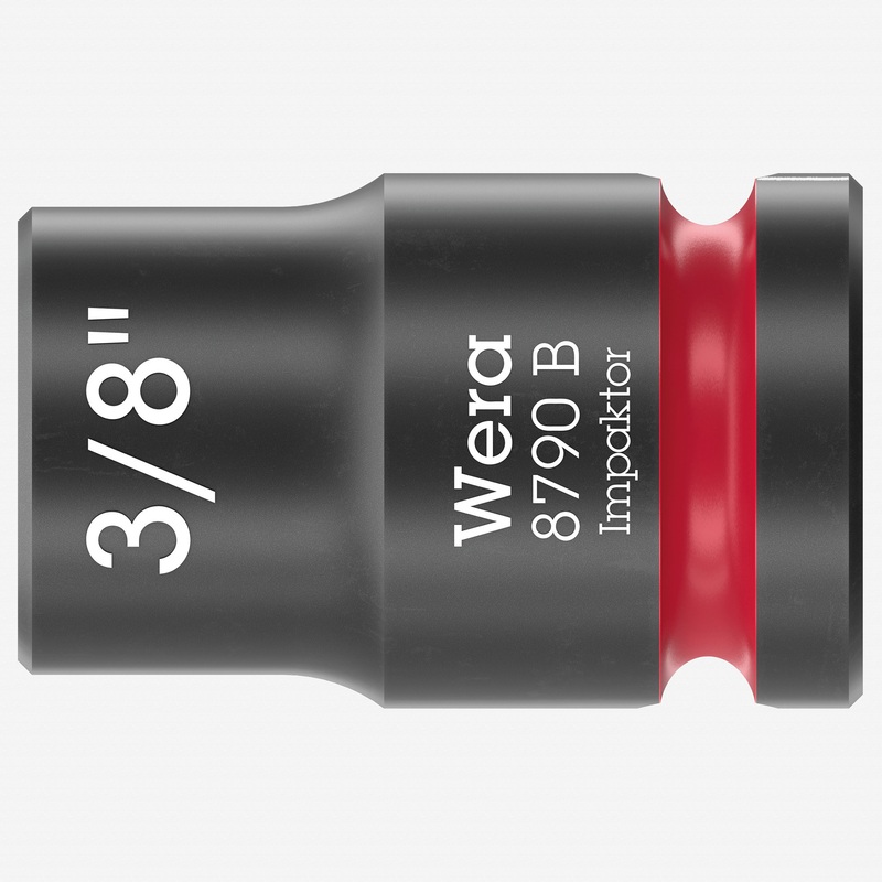 Wera 005516 8790 B 3/8" Impaktor Socket, 3/8" Drive, 6 Point