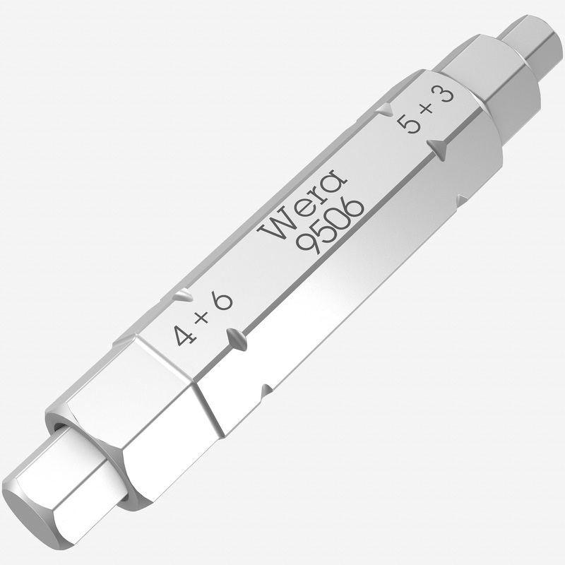 Wera 073201 Hex 4-in-1 Bit 1, 3.0/4.0/5.0/6.0 x 37mm