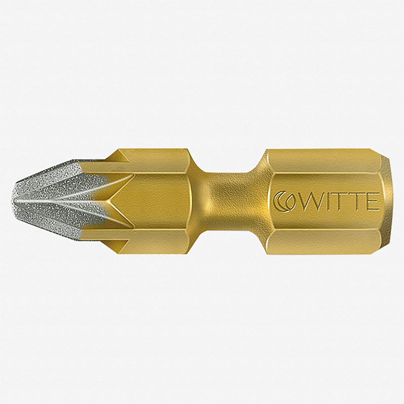 Witte Maxx Diamond Coated Bitflex Pozidriv Bit, #1 x 25mm