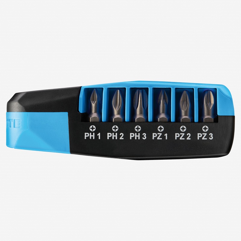 Witte Pro Ratchdrive All-in-one Phillips/Pozidriv Bit Set, 7 Pieces