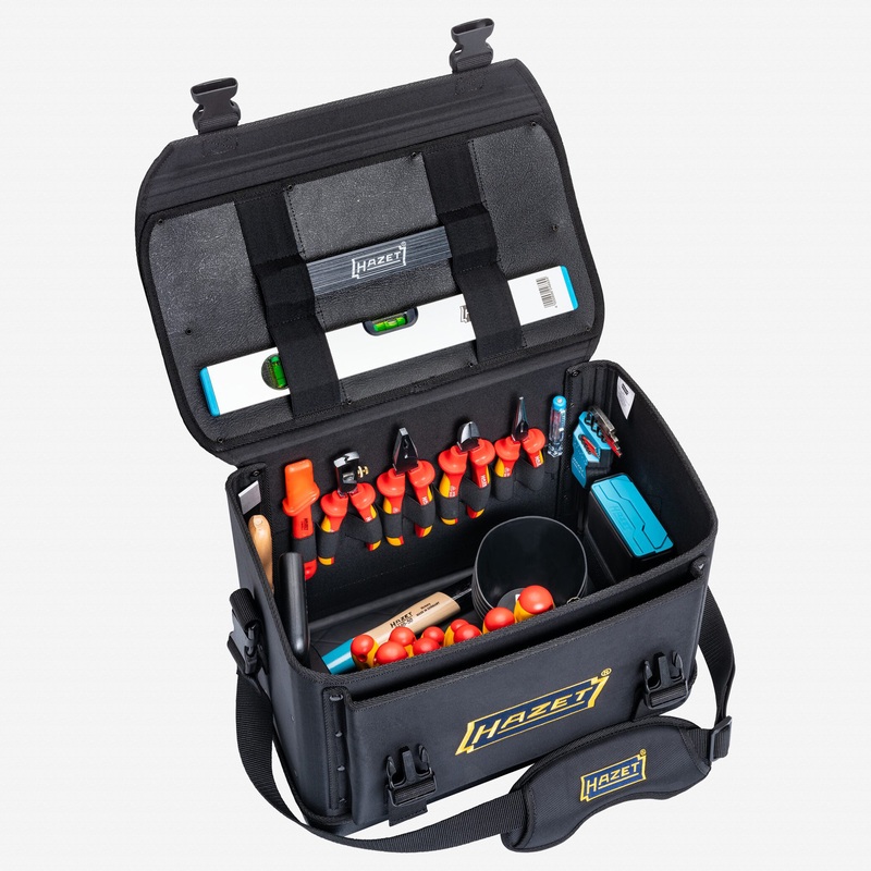 Hazet 191T-2/89 Large Tool Bag with Expert VDE Insulated Tool Assortment, 89 Pieces