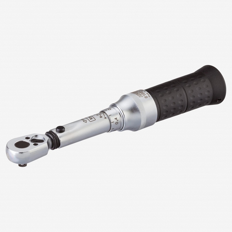 Hazet 6108-1CTCAL Torque Wrench, DAkkS, 1/4" Drive, 2-10 Nm with HiPer Reversible Ratchet