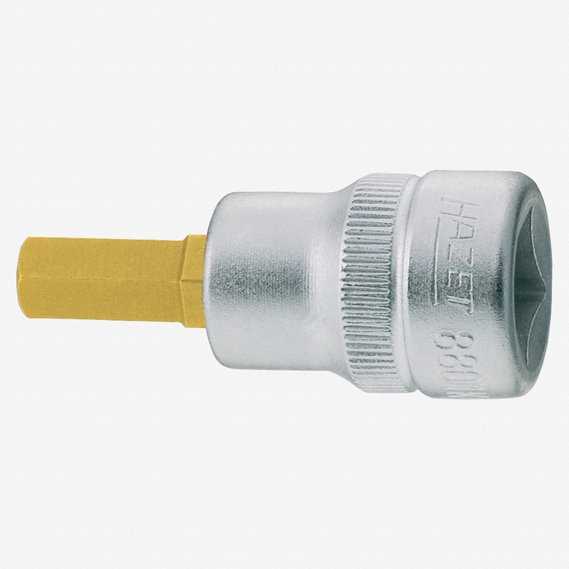 Hazet 8801K-8 8mm Hex Titanium-Nitride Socket 3/8" Short