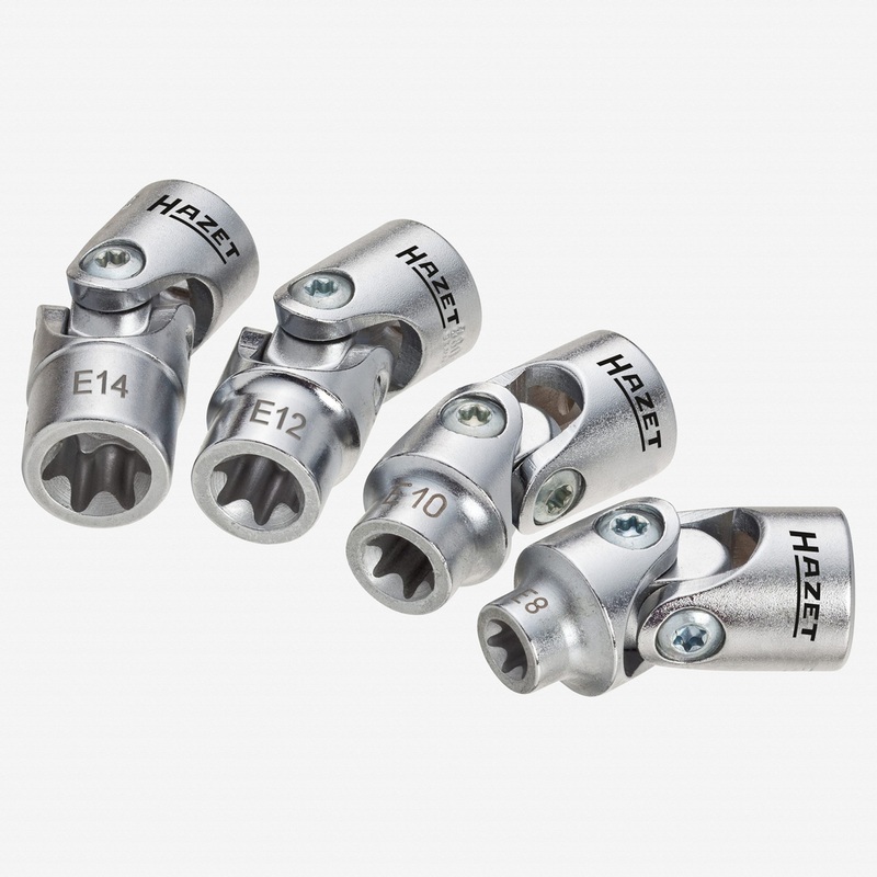 Hazet 880G-E/4 External Torx Socket Set 3/8" Drive, 4 Pieces
