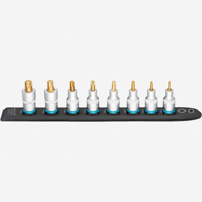 Hazet 992T-SR/8 SmartRail 1/2" Torx Bit Socket Set, 8 Pieces