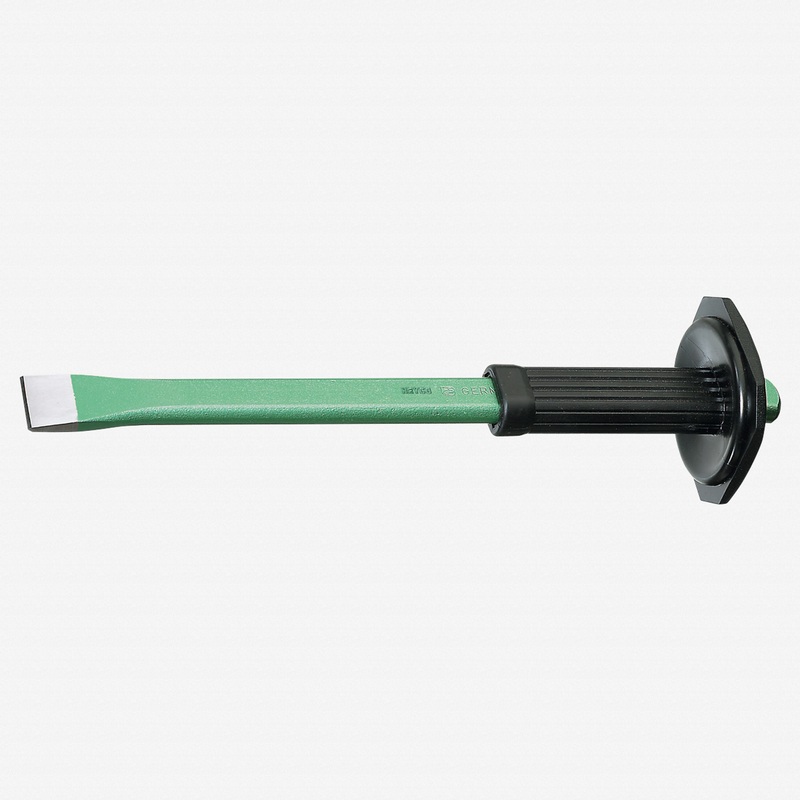 Heyco Stone Chisel with Hand Guard, Non-spreading Safety Head, Flat Oval, 400 x 32mm