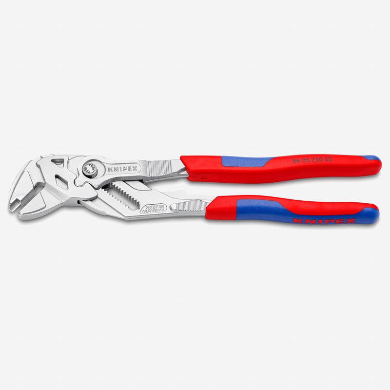 Knipex 10" Pliers Wrench  with Collar Breaker - Chrome MultiGrip