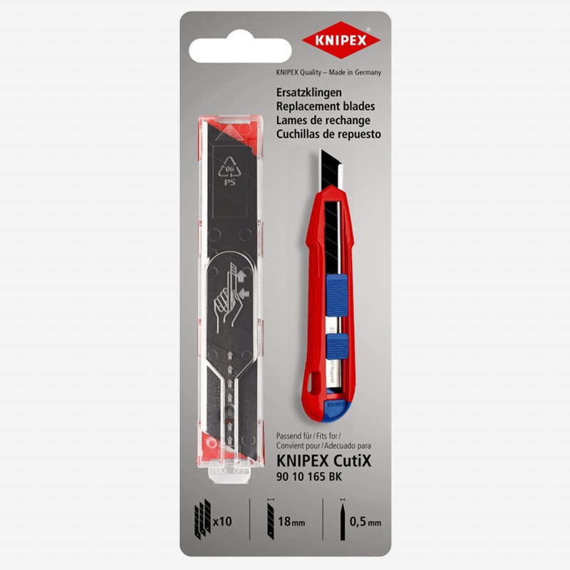 Knipex E02 Replacement Blade for CutiX, 10 Pack