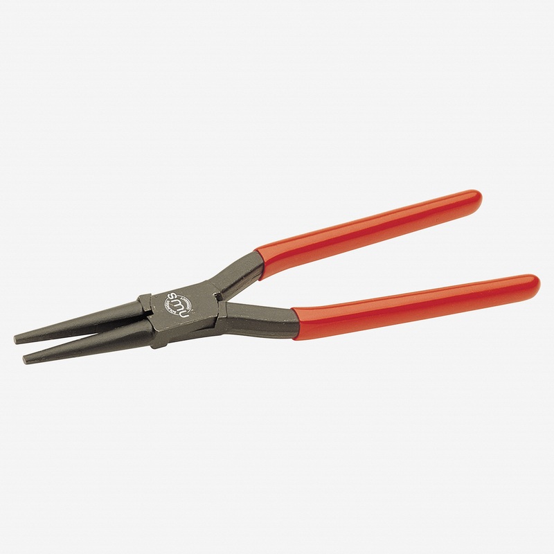 NWS 10.25" Plumbers Round Nose Pliers - Atramentized - Plastic Grip