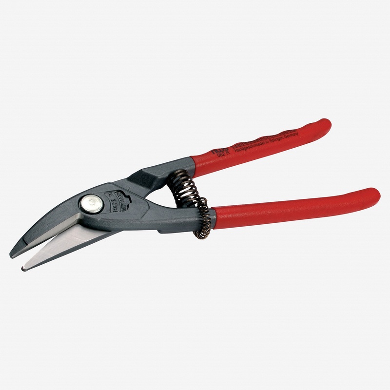 NWS 10" Punch Tin Snips - Atramentized - Plastic Grip - Right Handed