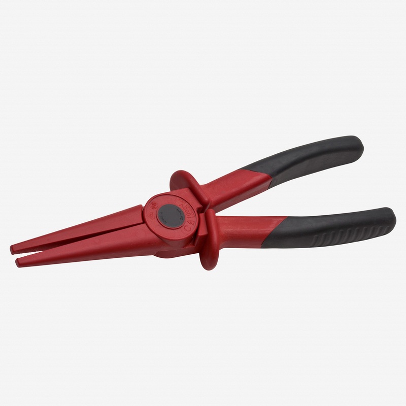 NWS 9" Flat Nose Plastic Pliers 1000V - SoftGripp