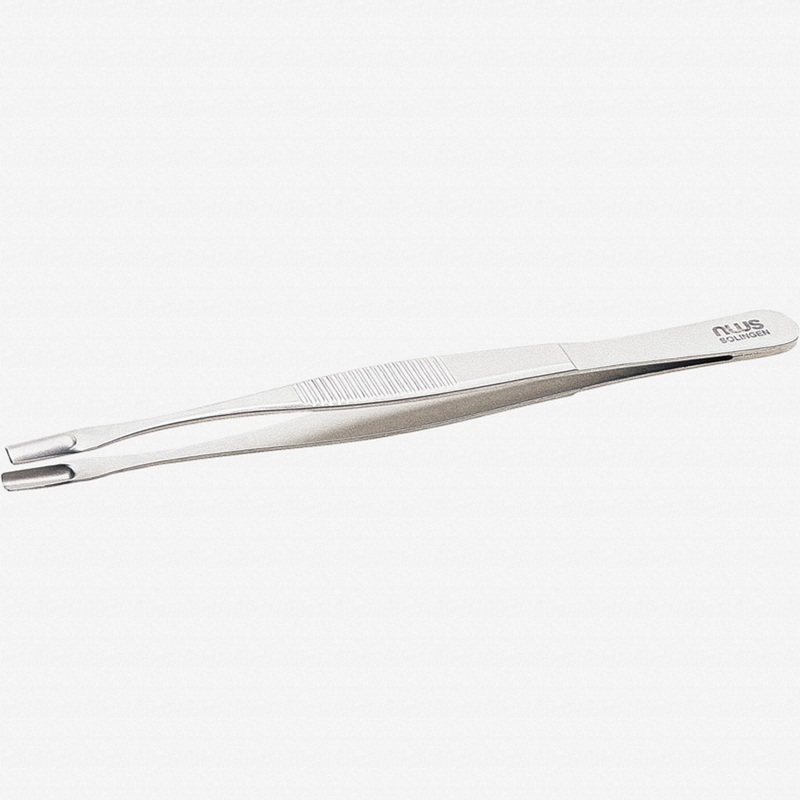NWS Positioning Tweezer with Curved Tips, 4.5"