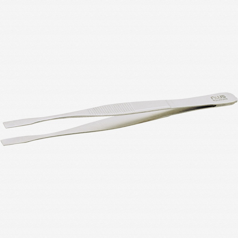 NWS Positioning Tweezer with Flat Tips, 4.7"